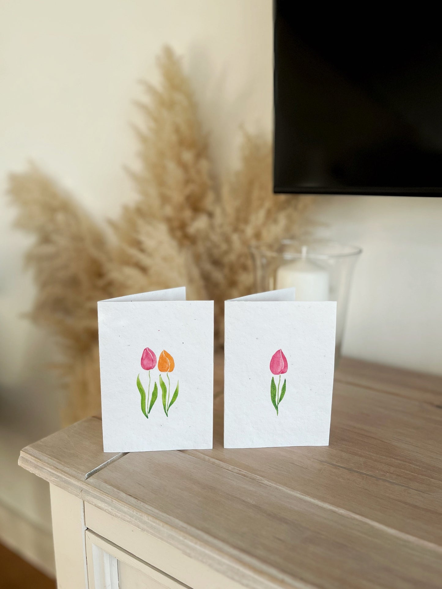 Tulip Duo - Wildflower Seeded Greeting Card