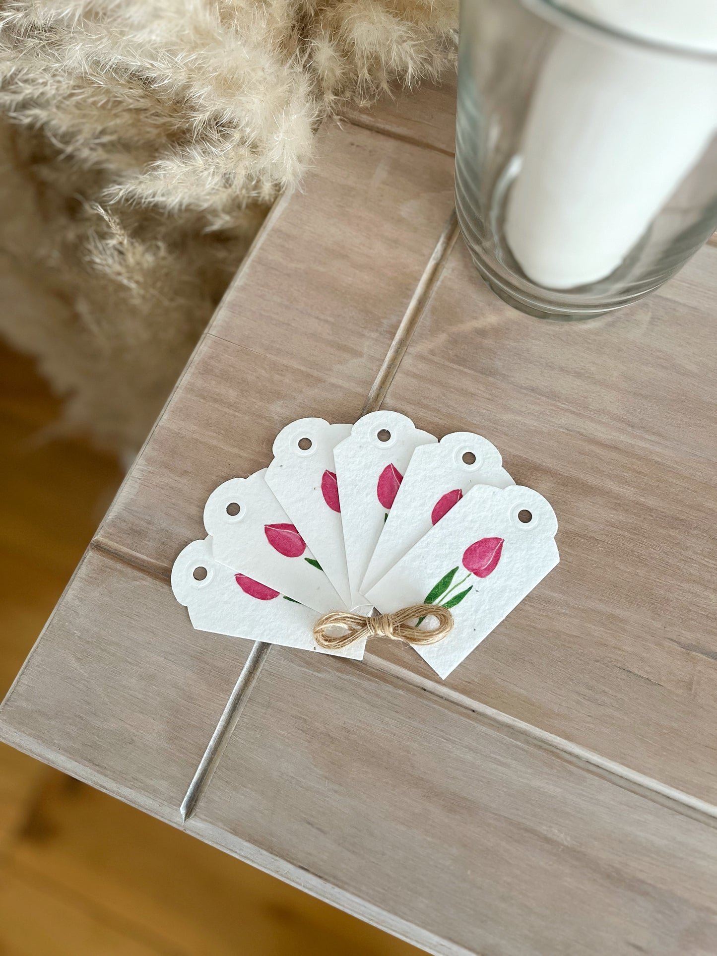 Tulips - Wildflower Seeded Gift Tags | Pack of 6 or 12