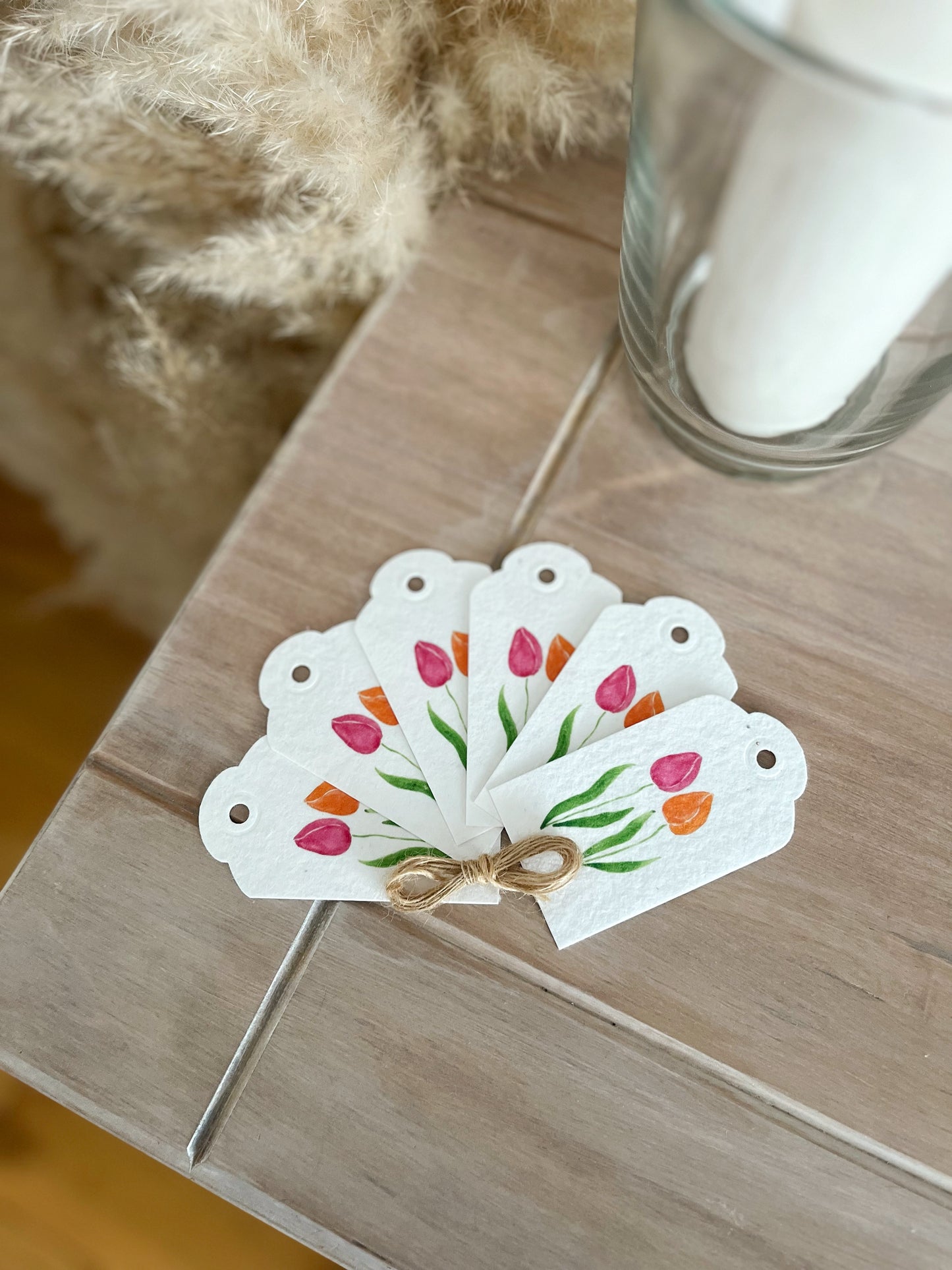 Tulips - Wildflower Seeded Gift Tags | Pack of 6 or 12
