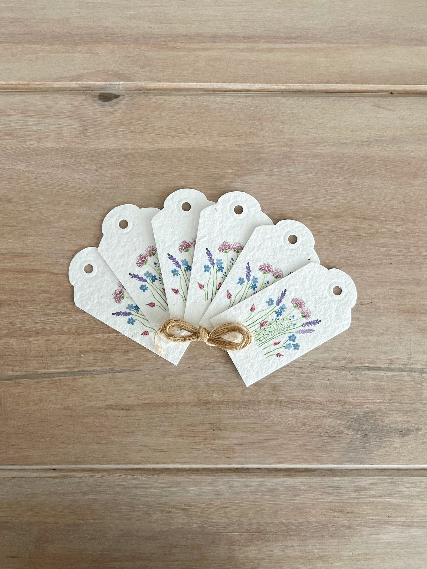 Pinks - Wildflower Seeded Gift Tags | Pack of 6
