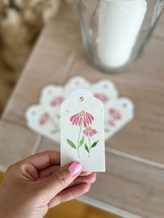 Echinacea - Wildflower Seeded Gift Tags | Pack of 6