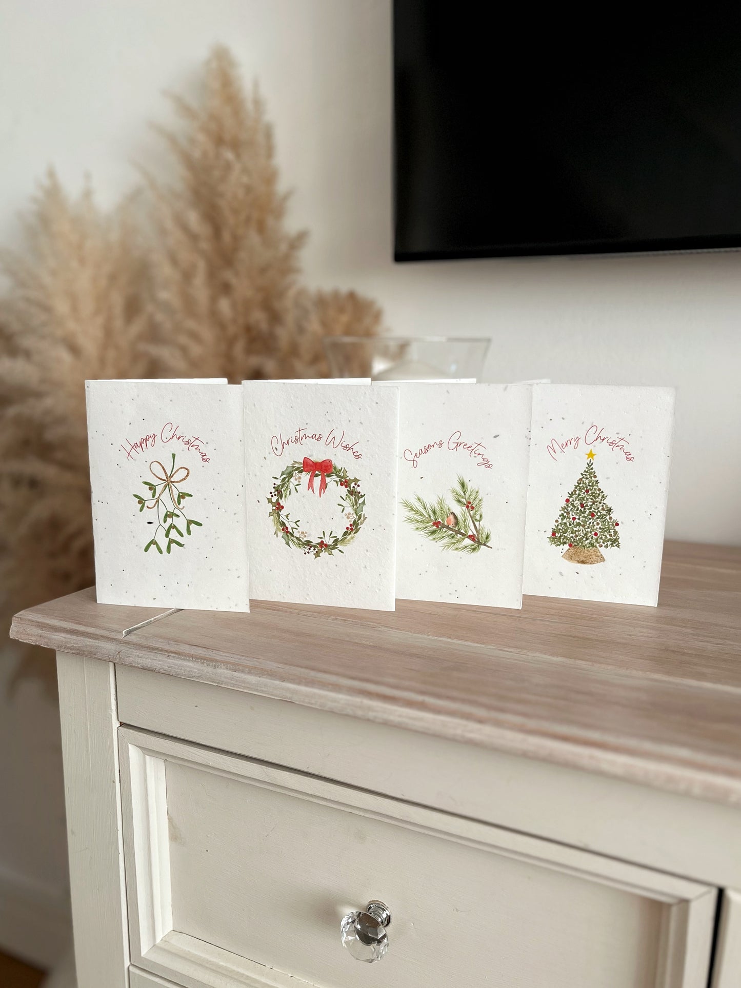 Christmas Collection - 4x Wildflower Seeded Cards