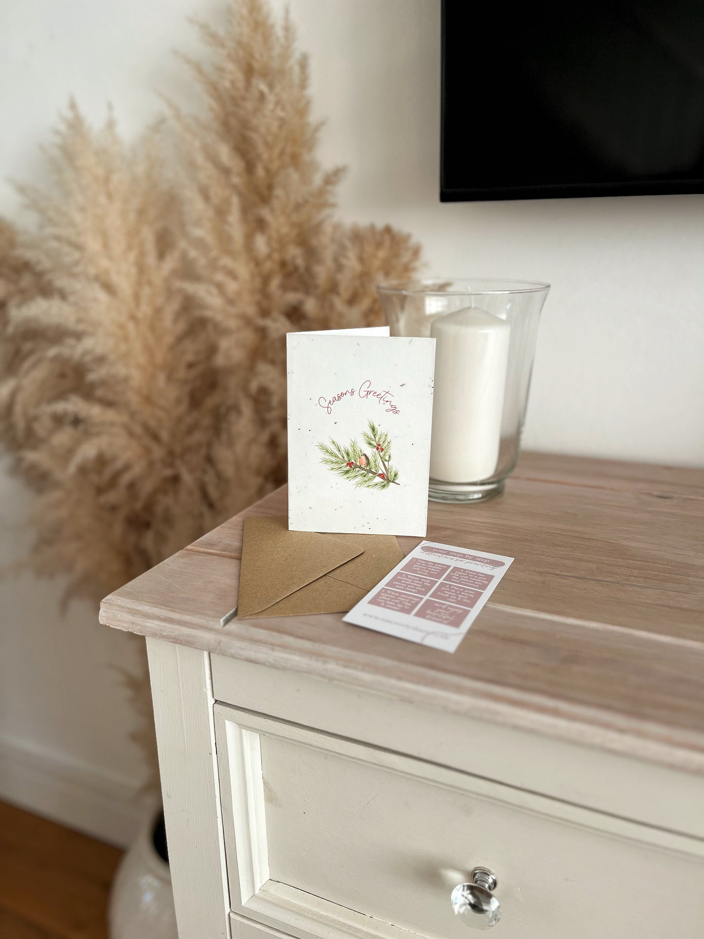 Christmas Spruce with Robin - Wildflower Seeded Gift Card
