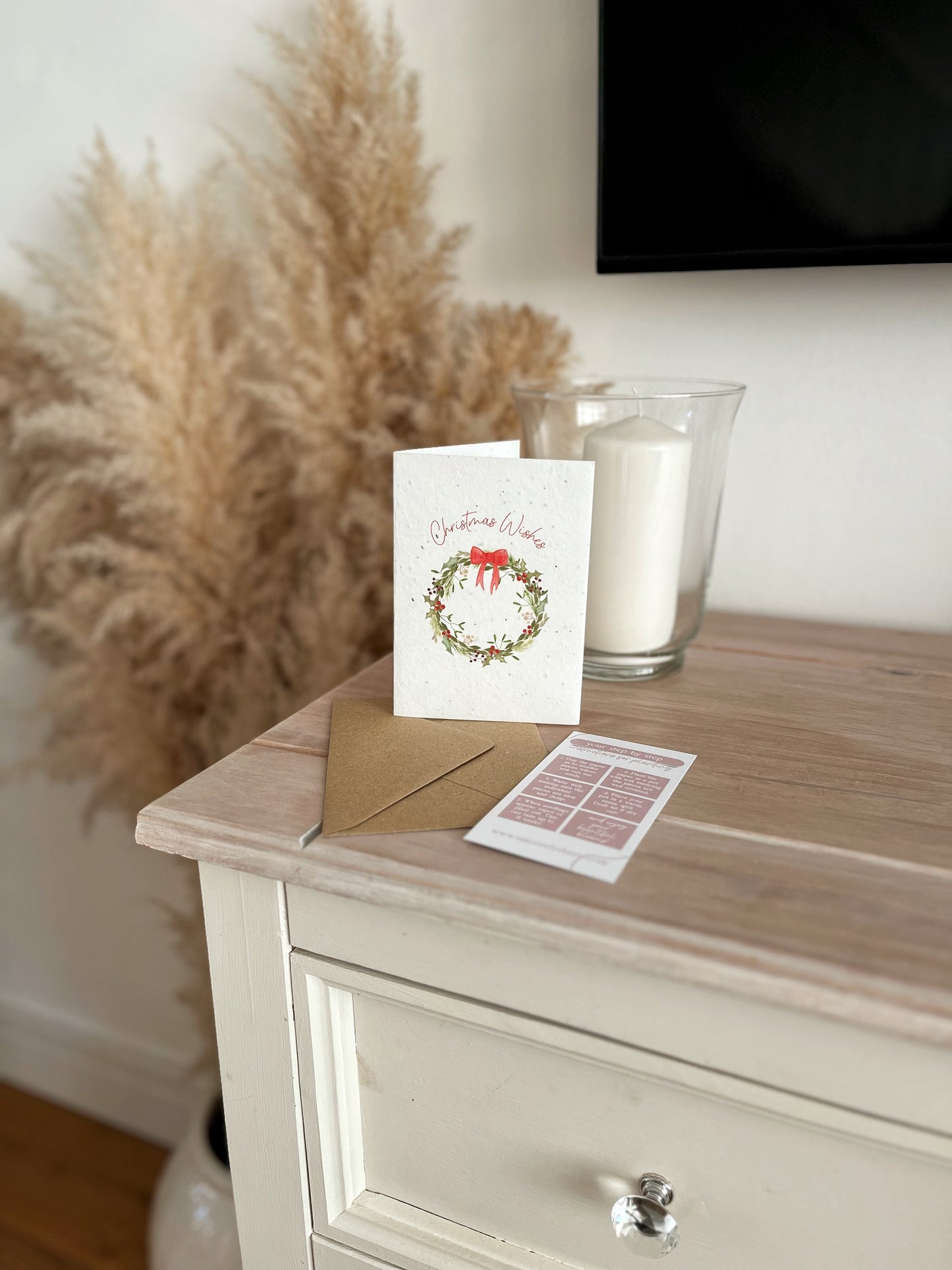 Christmas Wreath - Wildflower Seeded Gift Card