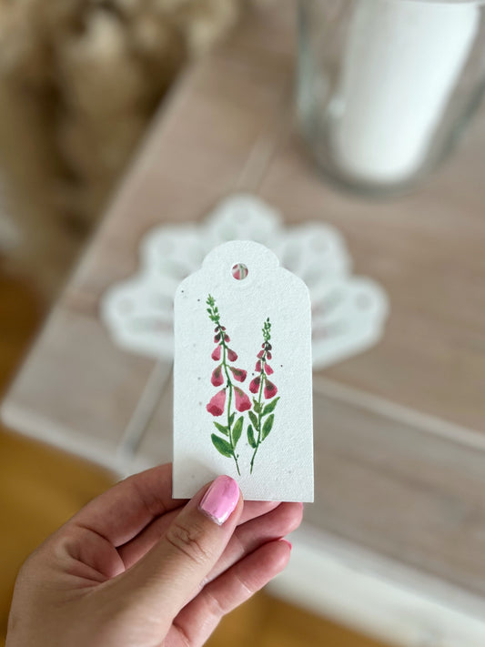 Foxglove - Wildflower Seeded Gift Tags | Pack of 6