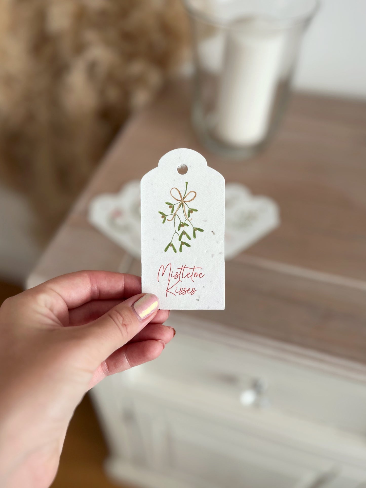Christmas Gift Tags - Set of 6 Seeded
