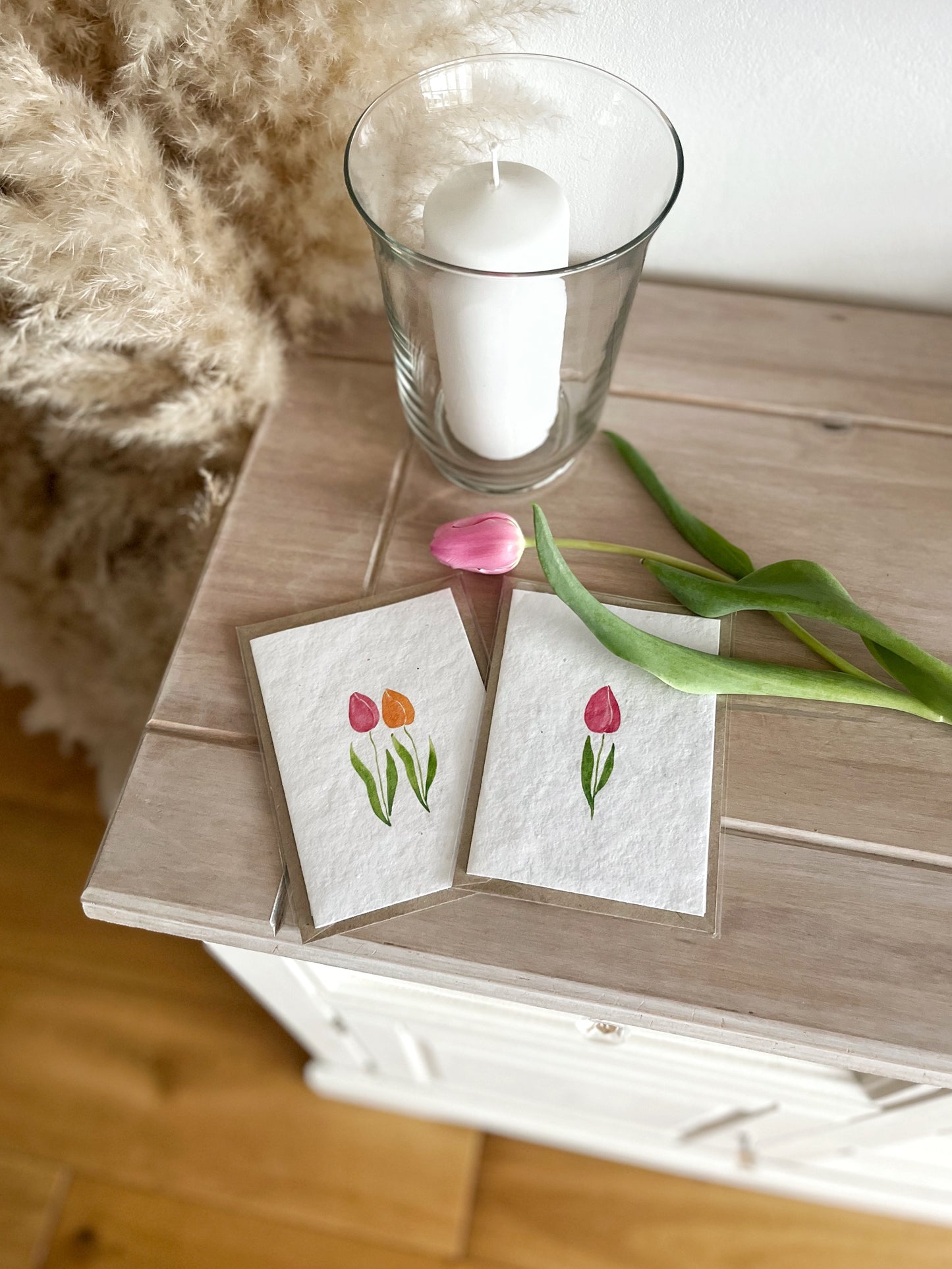 Tulip Duo - Wildflower Seeded Greeting Card