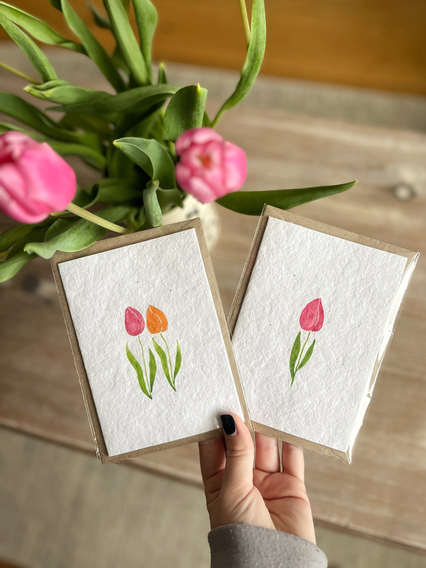 Tulip Duo - Wildflower Seeded Greeting Card