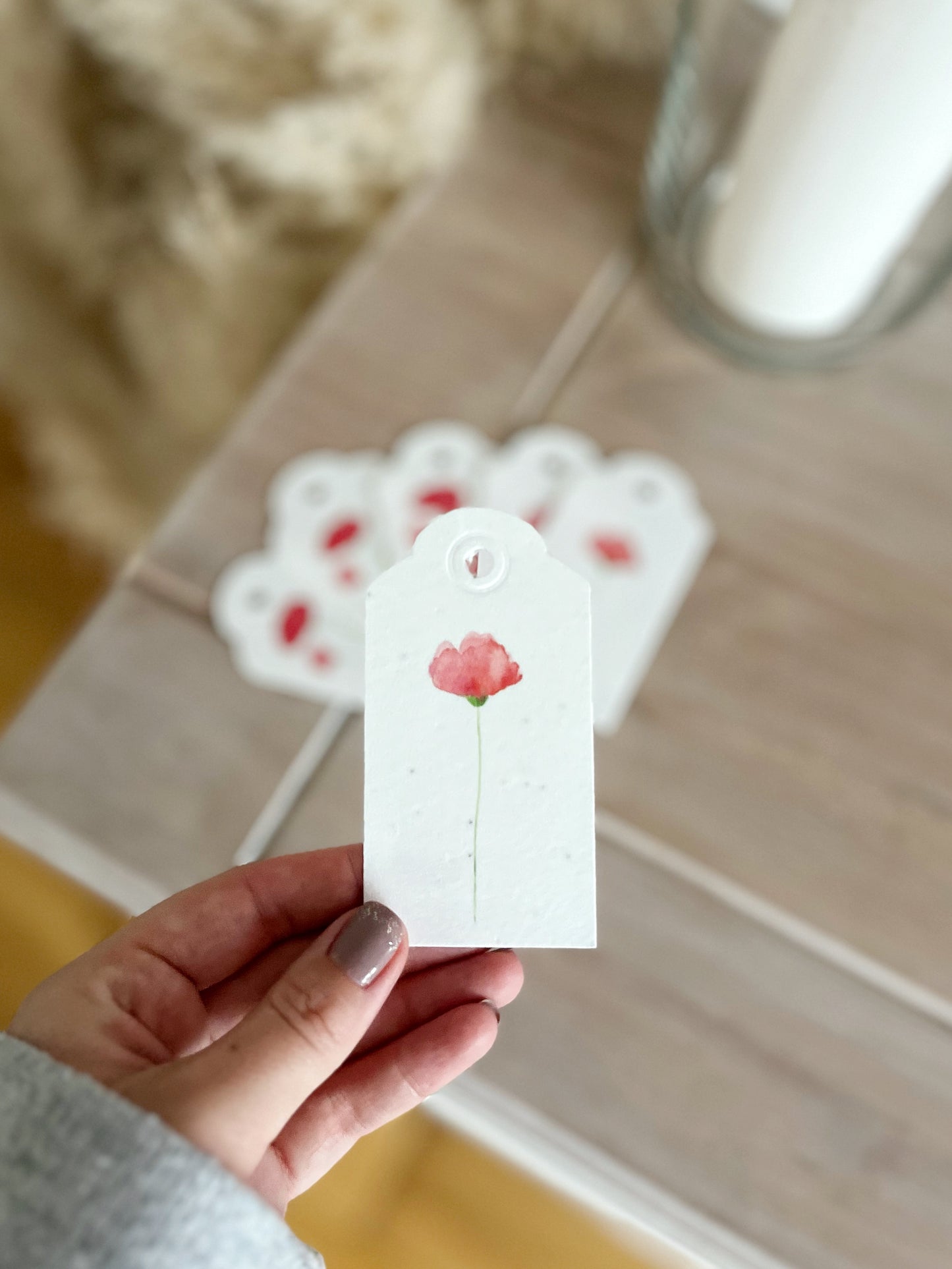 Poppy Seeded Gift Tags | Pack of 1