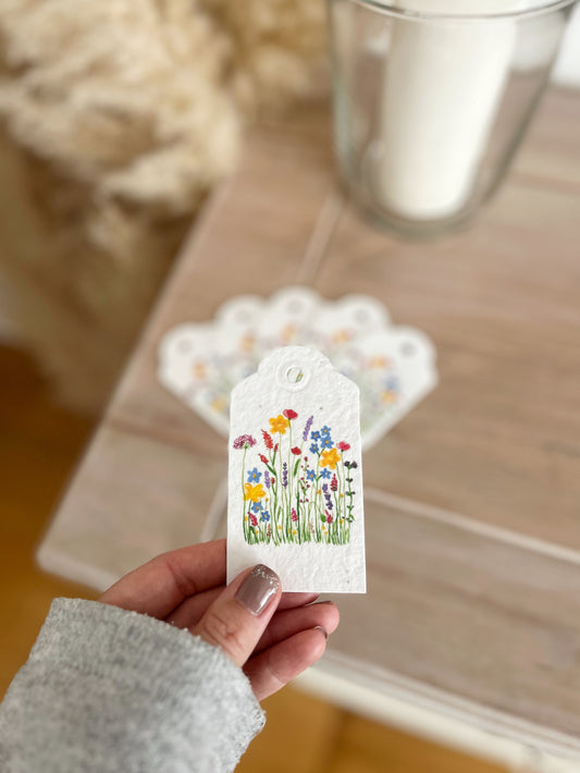 Wildflowers - Wildflower Seeded Gift Tags | Pack of 6