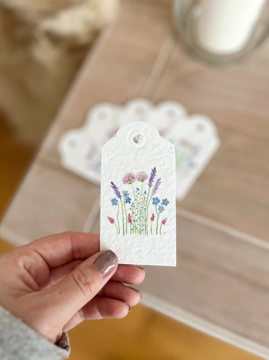 Pinks - Wildflower Seeded Gift Tags | Pack of 6