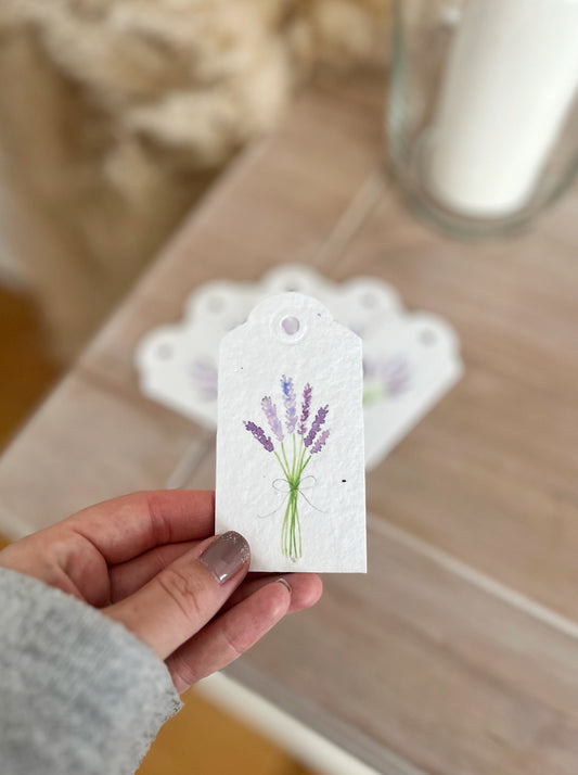 Lavender - Wildflower Seeded Gift Tags | Pack of 6