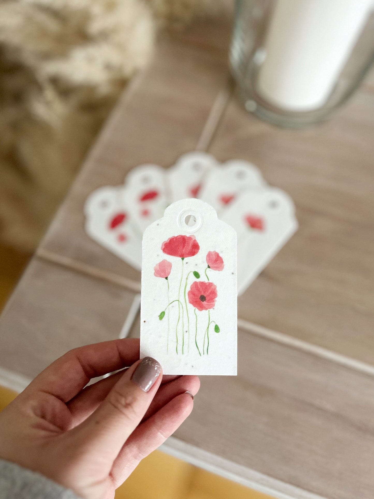 Poppy Seeded Gift Tags | Pack of 1