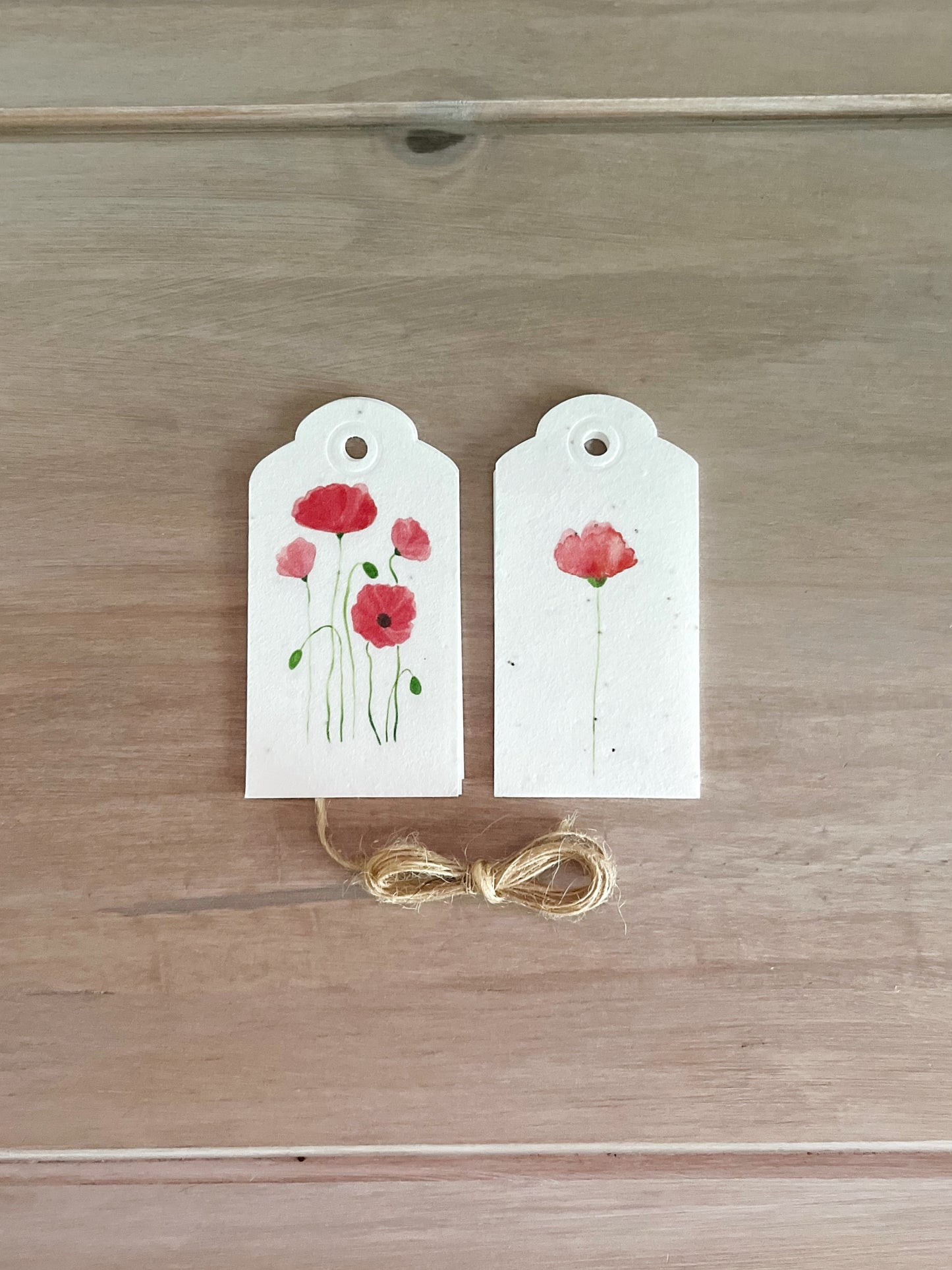 Poppy Seeded Gift Tags | Pack of 6