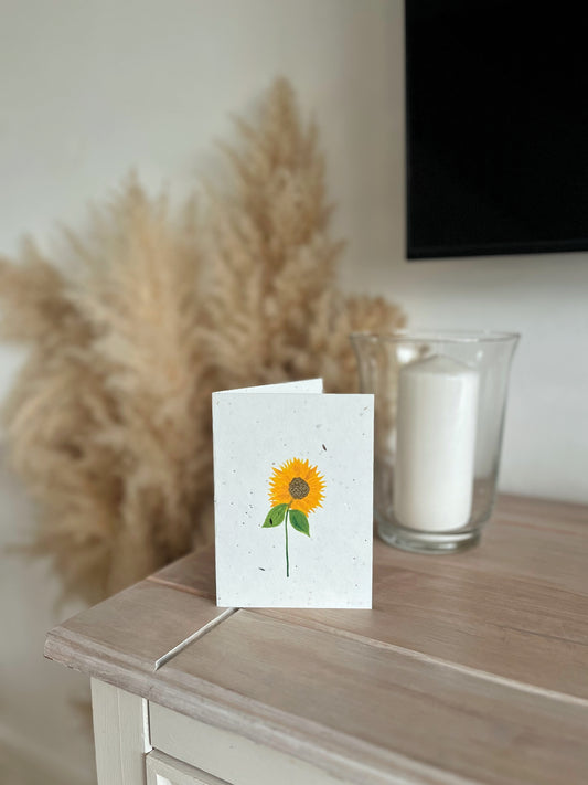Sunflower - Wildflower Seeded Greeting Card