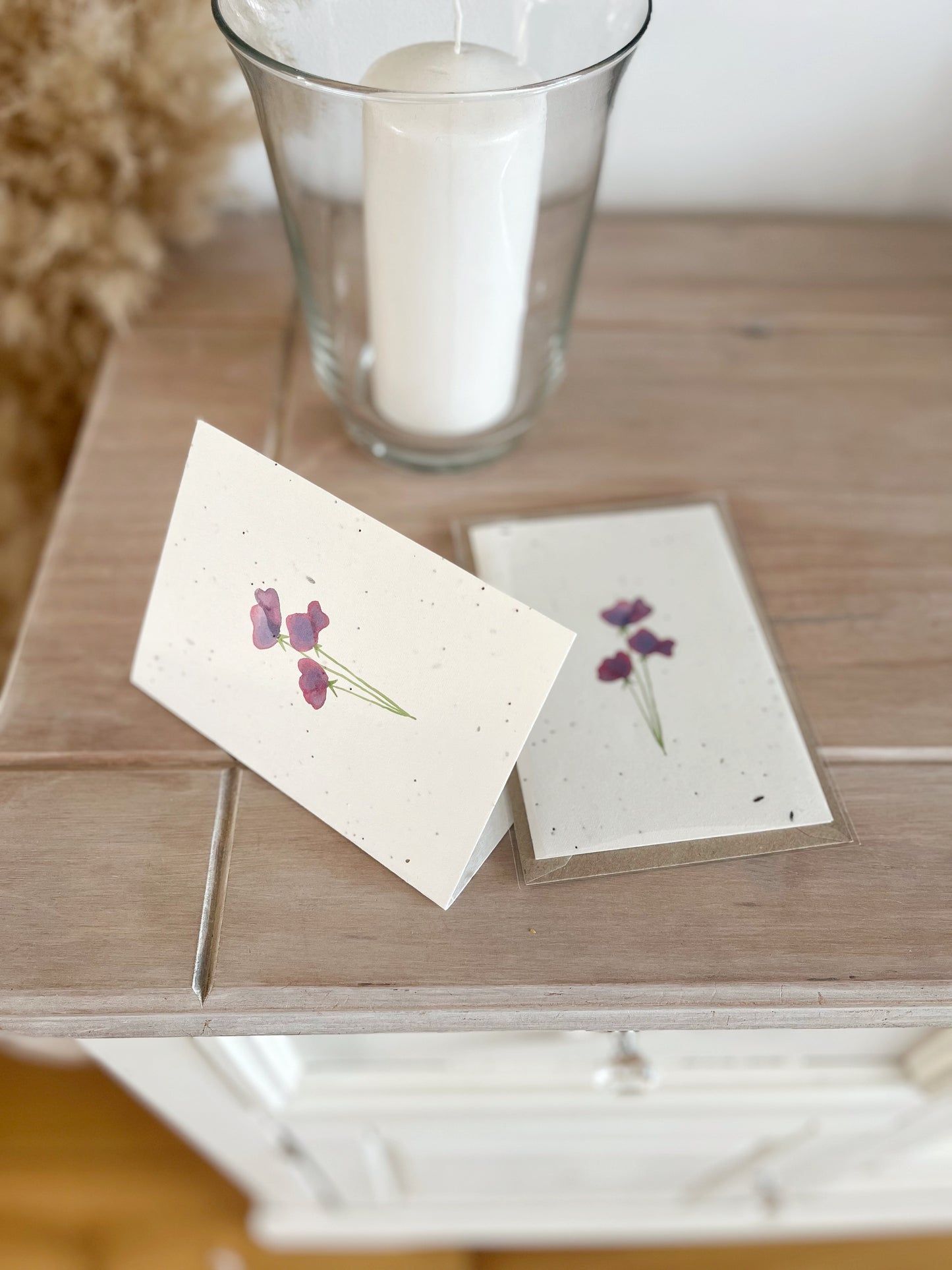 Sweetpeas - Wildflower Seeded Greeting Card